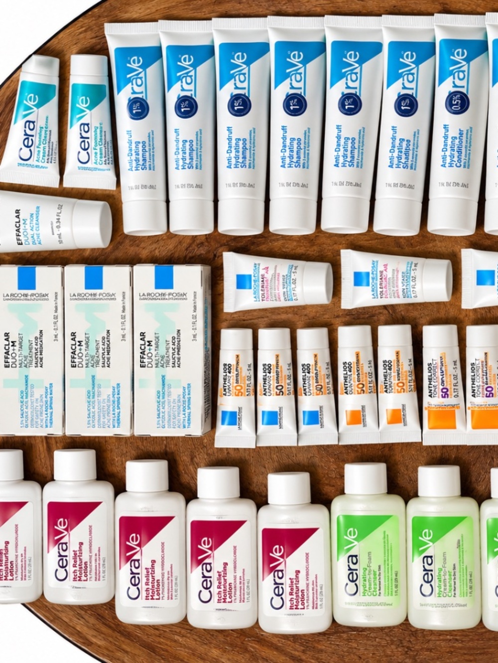 CeraVe & La Roche-Posay Skincare Bundle | Anti-Dandruff, Acne, Sunscreen & Moist